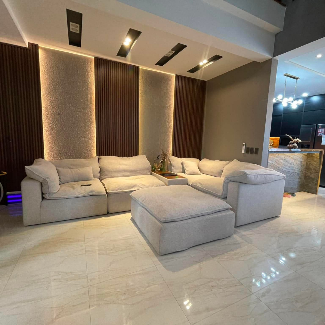 Large living room cleaned